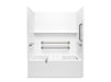 Sterling 71620125 Forum Traverse 60" x 36" Vikrell® Alcove Bath/shower with Aging in Place Backerboards, Grab Bars, and Bath 