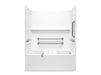 Sterling 71620127 Forum Traverse 60" x 36" Above-floor-drain Vikrell® Alcove Bath/shower with Aging in Place Backerboards, Gr