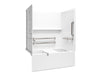 Sterling 71620127 Forum Traverse 60" x 36" Above-floor-drain Vikrell® Alcove Bath/shower with Aging in Place Backerboards, Gr