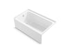 Sterling 71621110 Forum 60" x 36" Vikrell® Alcove Bath, Left Drain, White