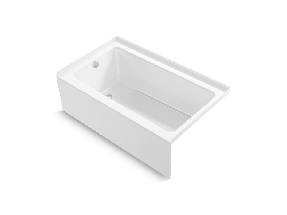 Sterling 71621110 Forum 60" x 36" Vikrell® Alcove Bath, Left Drain, White