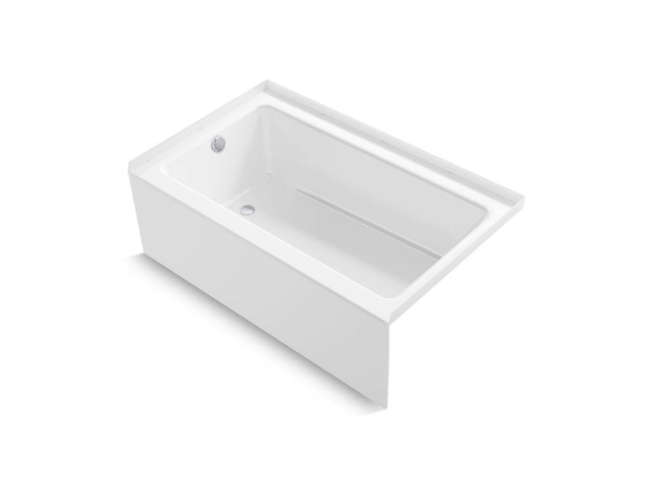 Sterling 71621112-LNR 60" x 36" Above-floor-drain Vikrell® Alcove Bath, Left Drain, White