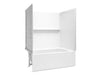 Sterling 71630112 Forum Traverse 60" x 42" Above-floor-drain Vikrell® Bath/shower, Left Drain, White