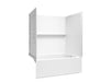 Sterling 71630122 Forum Traverse 60" x 42" Above-floor-drain Vikrell® Bath/shower, Right Drain, White