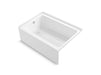 Sterling 71631112 Forum 60" x 42" Above-floor-drain Vikrell® Alcove Bath, Left Drain, White