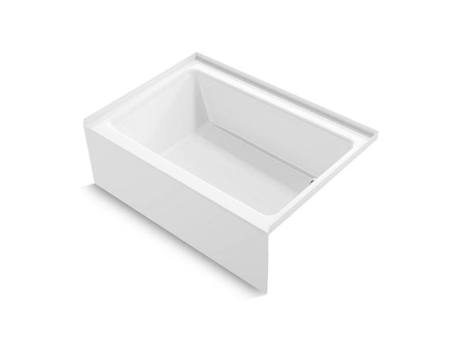 Sterling 71631122 Forum 60" x 42" Above-floor-drain Vikrell® Alcove Bath, Right Drain, White