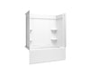 Sterling 71700128 Forum Medley 60" x 30" Above-floor-drain Vikrell® Bath/shower with Aging in Place Backerboards, Right Drain