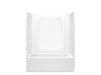 Sterling 71800116 Forum STORE+ 60" x 30" Vikrell® Bath/shower with Aging in Place Backerboards, Left Drain, White