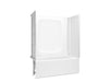 Sterling 71800118 Forum STORE+ 60" x 30" Above-floor-drain Vikrell® Bath/shower with Aging in Place Backerboards, Left Drain,