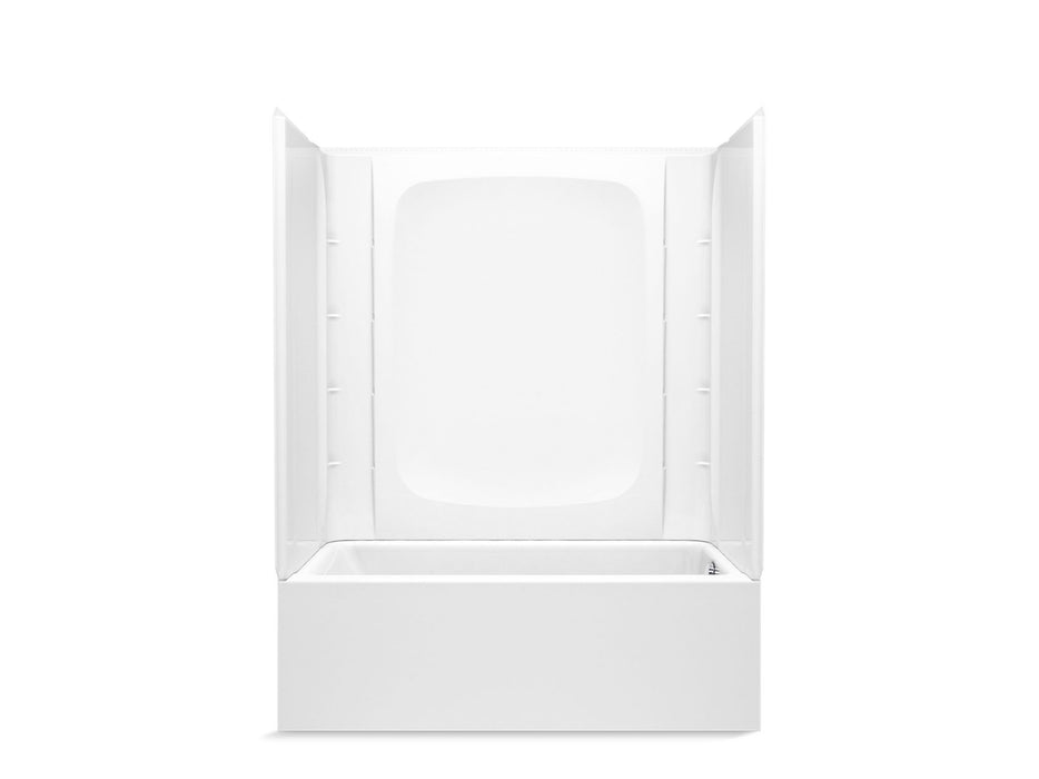 Sterling 71800122 Forum STORE+ 60" x 30" Above-floor-drain Vikrell® Bath/shower, Right Drain, White