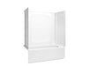Sterling 71800126 Forum STORE+ 60" x 30" Vikrell® Bath/shower with Aging in Place Backerboards, Right Drain, White