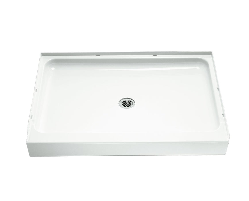 Sterling 72121100 Ensemble 48" x 34" Vikrell® Shower Base, Center Drain, White