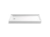 Sterling 72171110 Ensemble 60" x 30" Vikrell® Shower Base, Left Drain, White