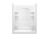 Sterling 72180126 Ensemble Curve 60" x 32" Vikrell® Shower with Aging in Place Backerboards, Right Drain, White