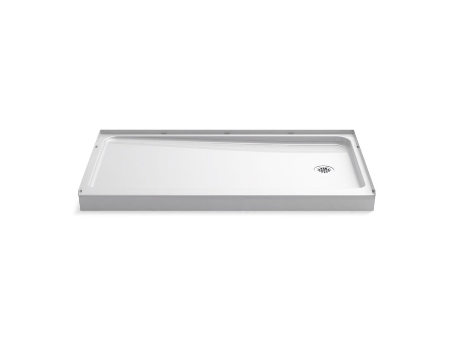 Sterling 72181120 Ensemble 60" x 32" Vikrell® Shower Base, Right Drain, White