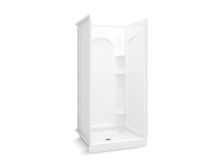 Sterling 72200100 Ensemble Curve 36" x 34" Vikrell® Shower, Center Drain, White