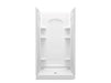 Sterling 72210106 Ensemble Curve 42" x 34" Vikrell® Shower with Aging in Place Backerboards, Center Drain, White