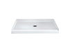 Sterling 72271100 Accord 60" x 36" Vikrell® Shower Base, Center Drain, White