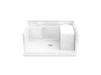 Sterling 72281100 Accord 48" x 36" Vikrell® Seated Shower Base, Center Drain, White