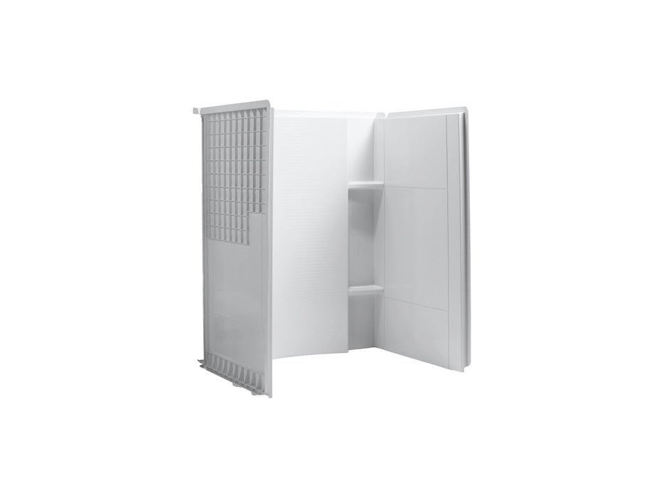 Sterling 72284100 Accord 48" x 36" Vikrell® Seated Shower Wall Set, White