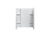 Sterling 72284106 Accord 48" x 36" Vikrell® Seated Shower Wall Set with Aging in Place Backerboards, White