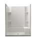 Sterling 72290106 Accord 60" x 36" Vikrell® Seated Shower with Aging in Place Backerboards, Center Drain, White