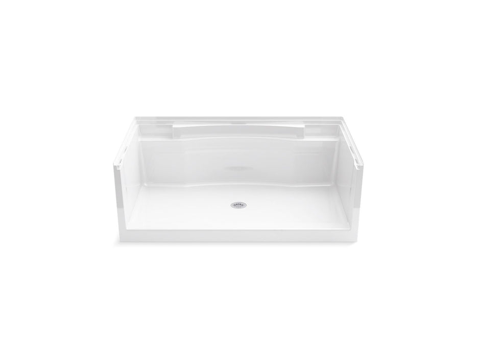 Sterling 72291100 Accord 60" x 36" Vikrell® Seated Shower Base, Center Drain, White