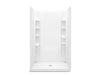 Sterling 72320100 STORE+ 48" x 34" Vikrell® Shower, Center Drain, White