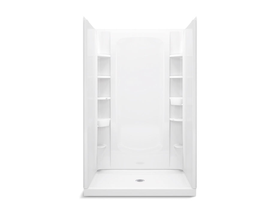 Sterling 72320100 STORE+ 48" x 34" Vikrell® Shower, Center Drain, White