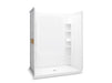 Sterling 72330106 STORE+ 60" x 34" Vikrell® Shower with Aging in Place Backerboards, Center Drain, White