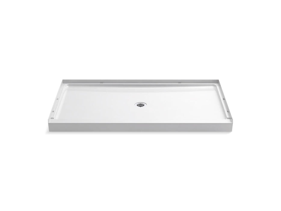 Sterling 72331100 GUARD+ 60" x 34" Vikrell® Shower Base, Center Drain, White