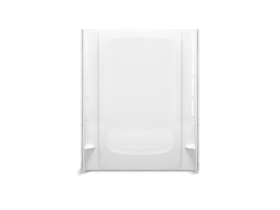 Sterling 72332106 STORE+ 60" Vikrell® Shower Back Wall with Aging in Place Backerboards, White