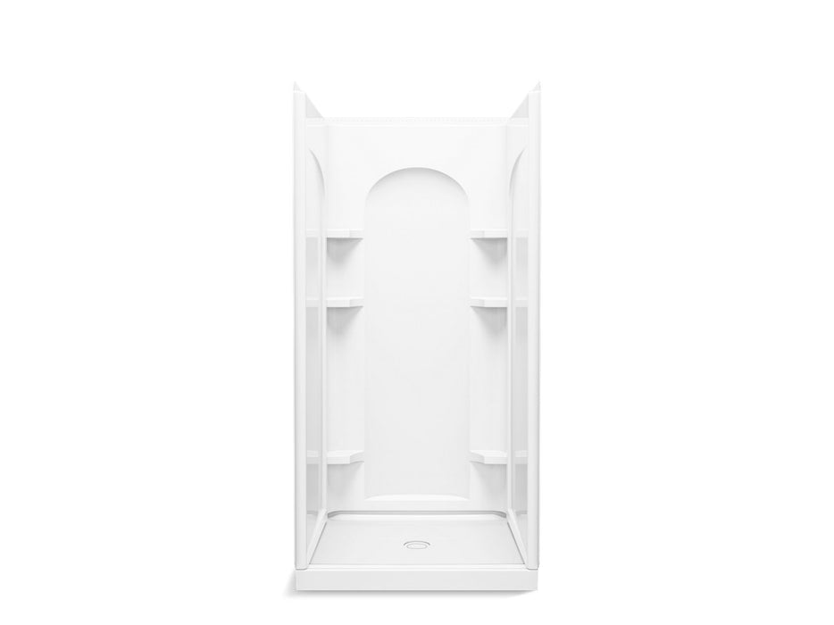 Sterling 72340100 Ensemble Curve 36" x 34" Vikrell® Shower, Center Drain, White