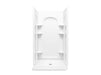 Sterling 72350106 Ensemble Curve 42" x 34" Vikrell® Shower with Aging in Place Backerboards, Center Drain, White