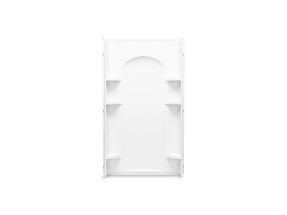 Sterling 72352106 Curve 42" Vikrell® Shower Back Wall with Aging in Place Backerboards, White
