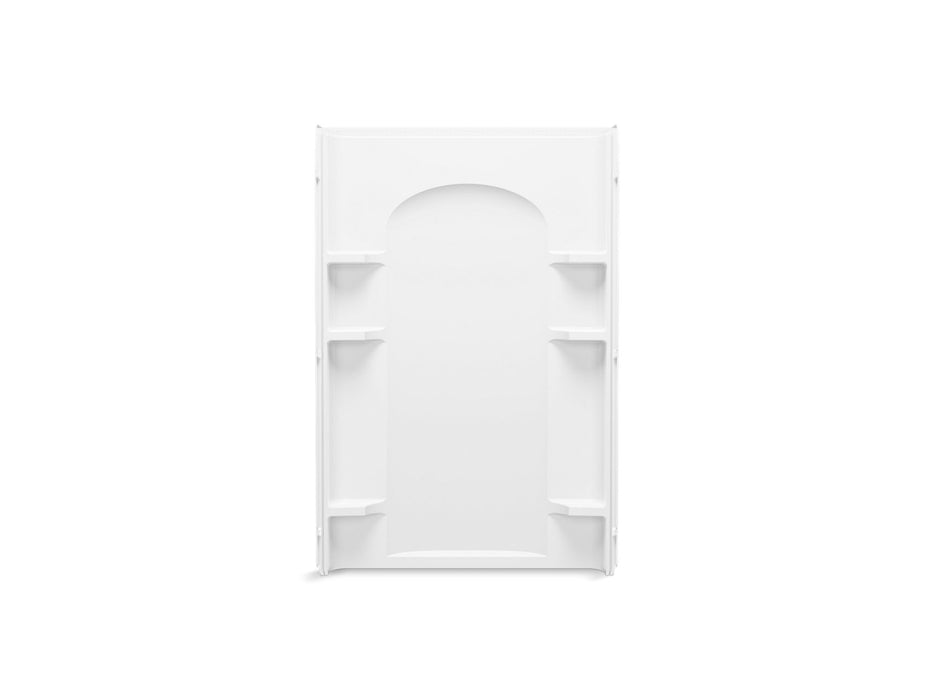 Sterling 72362106 Ensemble Curve 48" Vikrell® Shower Back Wall with Aging in Place Backerboards, White
