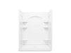 Sterling 72370106 Ensemble Curve 60" x 34" Vikrell® Shower with Aging in Place Backerboards, Center Drain, White