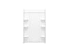 Sterling 72412100 Medley 48" Vikrell® Shower Back Wall, White
