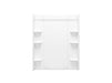 Sterling 72432106 Medley 60" Vikrell® Shower Back Wall with Aging in Place Backerboards, White