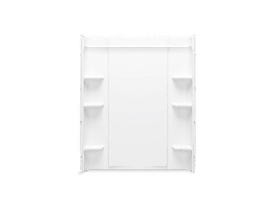 Sterling 72432106 Medley 60" Vikrell® Shower Back Wall with Aging in Place Backerboards, White