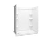 Sterling 72440116 Medley 60" x 30" Vikrell® Shower with Aging in Place Backerboards, Left Drain, White