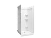 Sterling 72450106 Medley 36" x 36" Vikrell® Shower with Aging in Place Backerboards, Center Drain, White