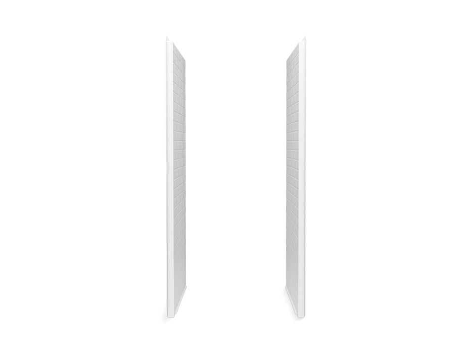 Sterling 72505106 Traverse 34" x 72-1/4" Vikrell® Shower End Wall Set with Aging in Place Backerboards, White