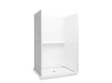 Sterling 72520106 Traverse 48" x 34" Vikrell® Shower with Aging in Place Backerboards, Center Drain, White