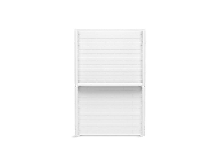 Sterling 72522106 Traverse 48" x 72-1/4" Vikrell® Shower Back Wall with Aging in Place Backerboards, White