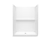 Sterling 72530100 Traverse 60" x 34" x 75" Vikrell® Shower, Center Drain, White