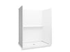 Sterling 72530100 Traverse 60" x 34" x 75" Vikrell® Shower, Center Drain, White