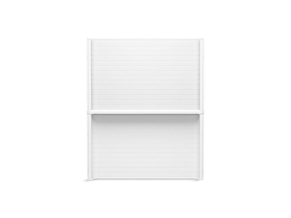 Sterling 72532106 Traverse 60" x 72-1/4" Vikrell® Shower Back Wall with Aging in Place Backerboards, White