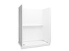 Sterling 72570116 Traverse 60" x 30" x 76-1/4" Vikrell® Shower with Aging in Place Backerboards, Left Drain, White
