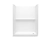 Sterling 72570126 Traverse 60" x 30" x 76-1/4" Vikrell® Shower with Aging in Place Backerboards, Right Drain, White